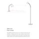 Modern 47 inch 8.00 watt Black Task Table Lamp Portable Light